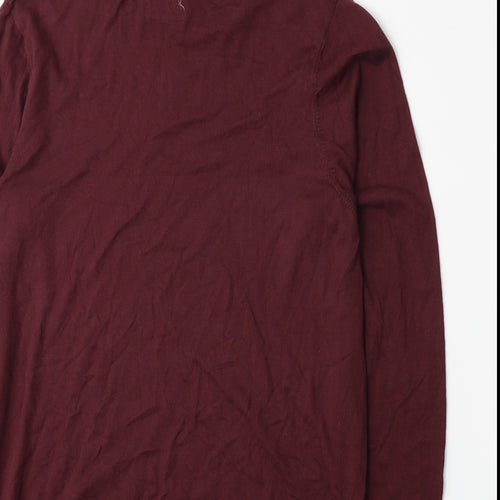 Topman Womens Red  Knit Pullover Jumper Size M