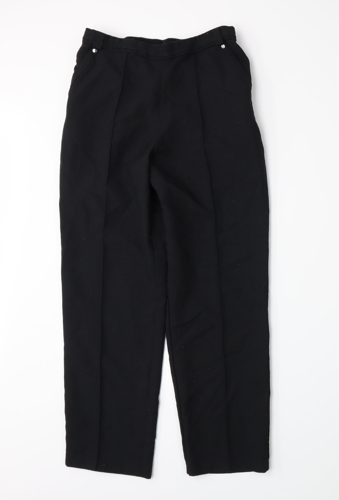 Marks and Spencer Womens Black   Trousers  Size 10 L26 in