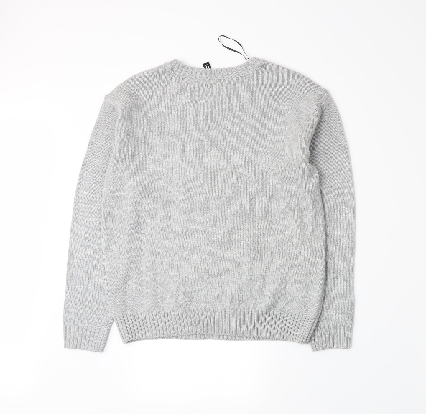 Divided by H&M Mens Grey  Knit Pullover Jumper Size XS