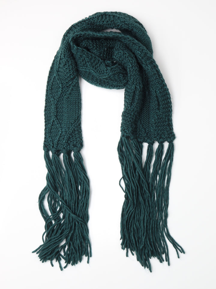 Preworn Womens Green  Knit  Scarf