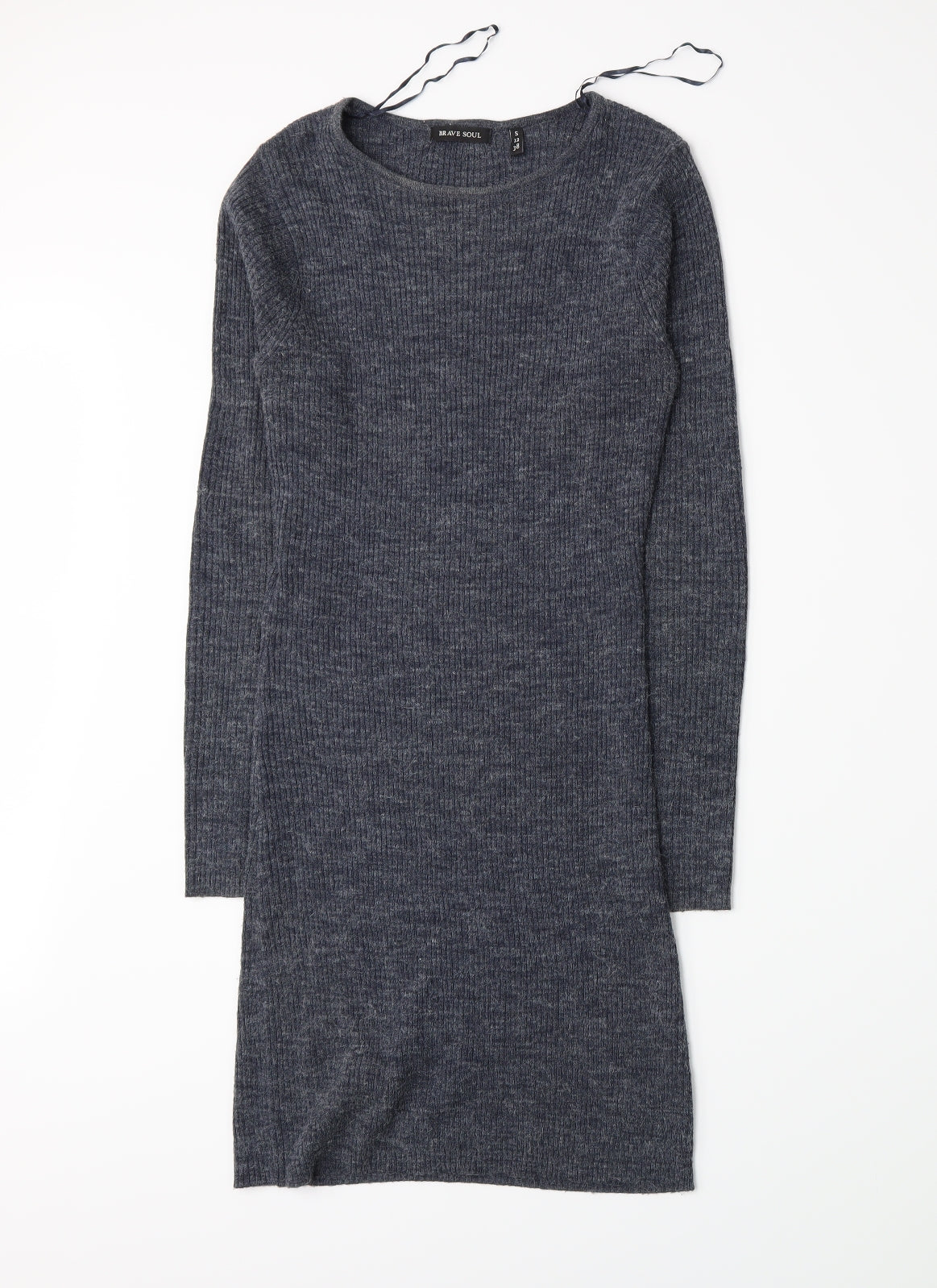 Brave Soul Womens Blue  Knit Bodycon  Size 12
