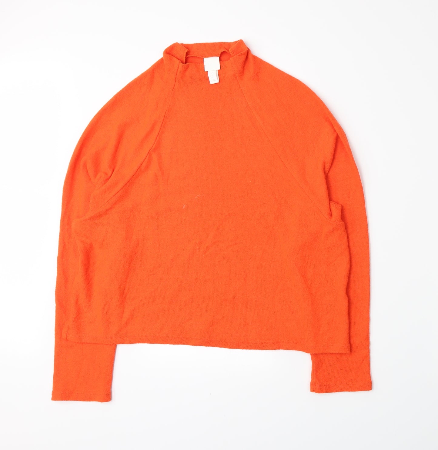 H&M Womens Orange   Pullover Jumper Size S