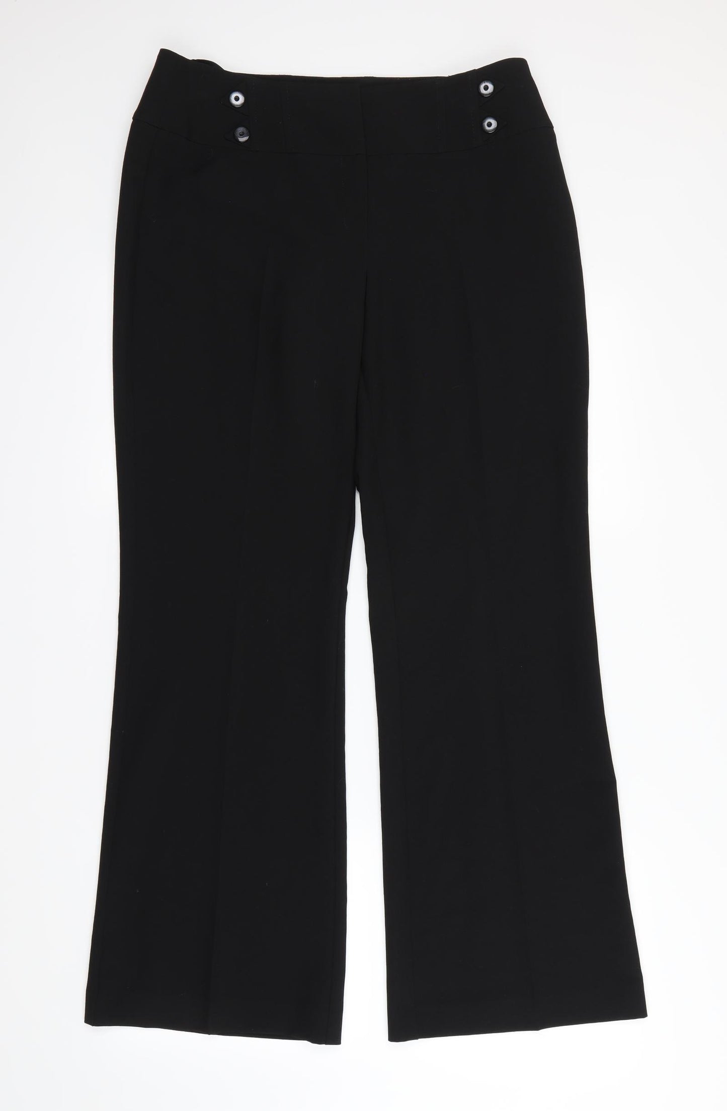 Debenhams Womens Black   Dress Pants Trousers Size 12 L29 in
