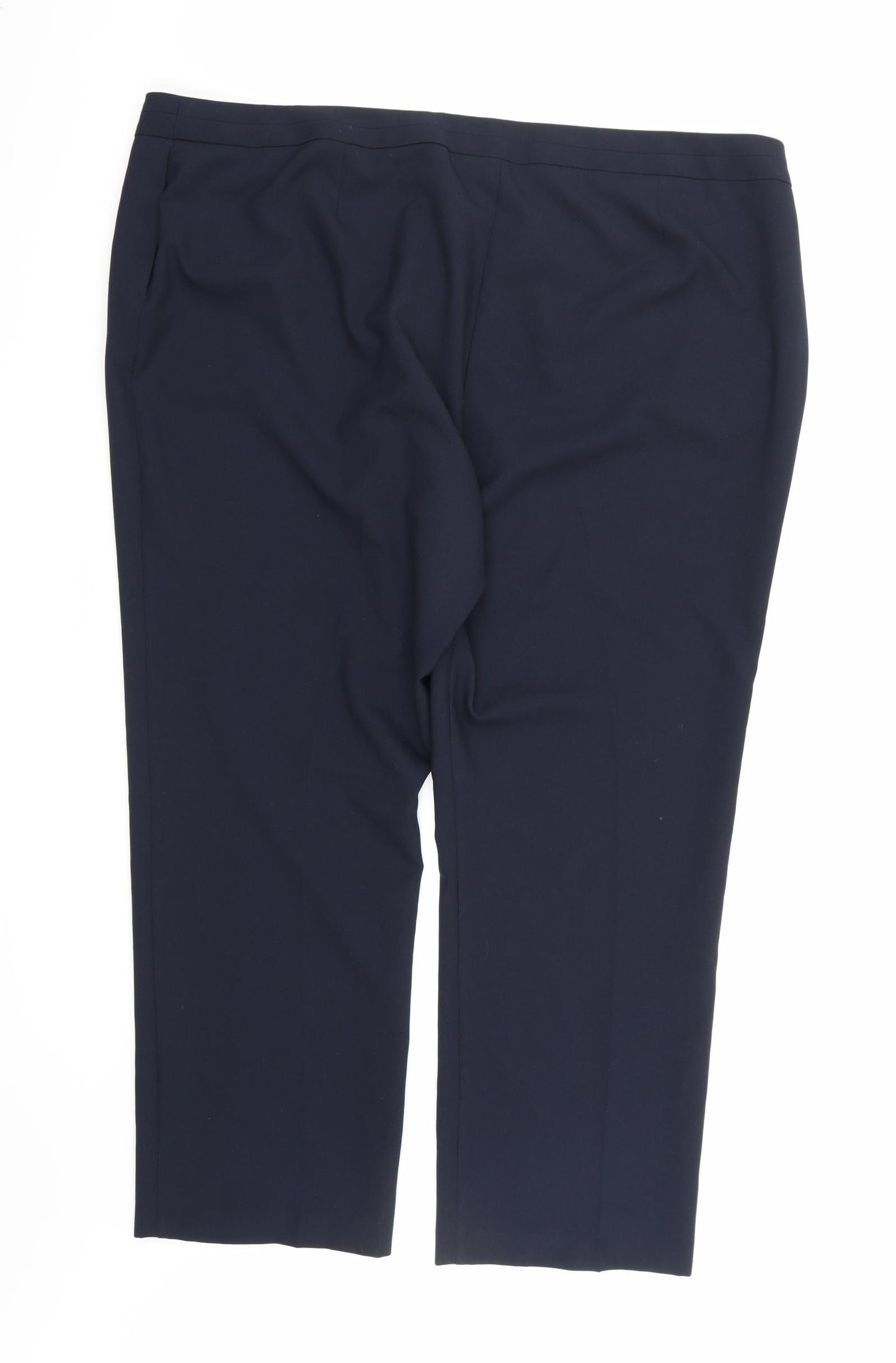 Bonmarché Womens Blue  Rayon Trousers  Size 24 L28 in
