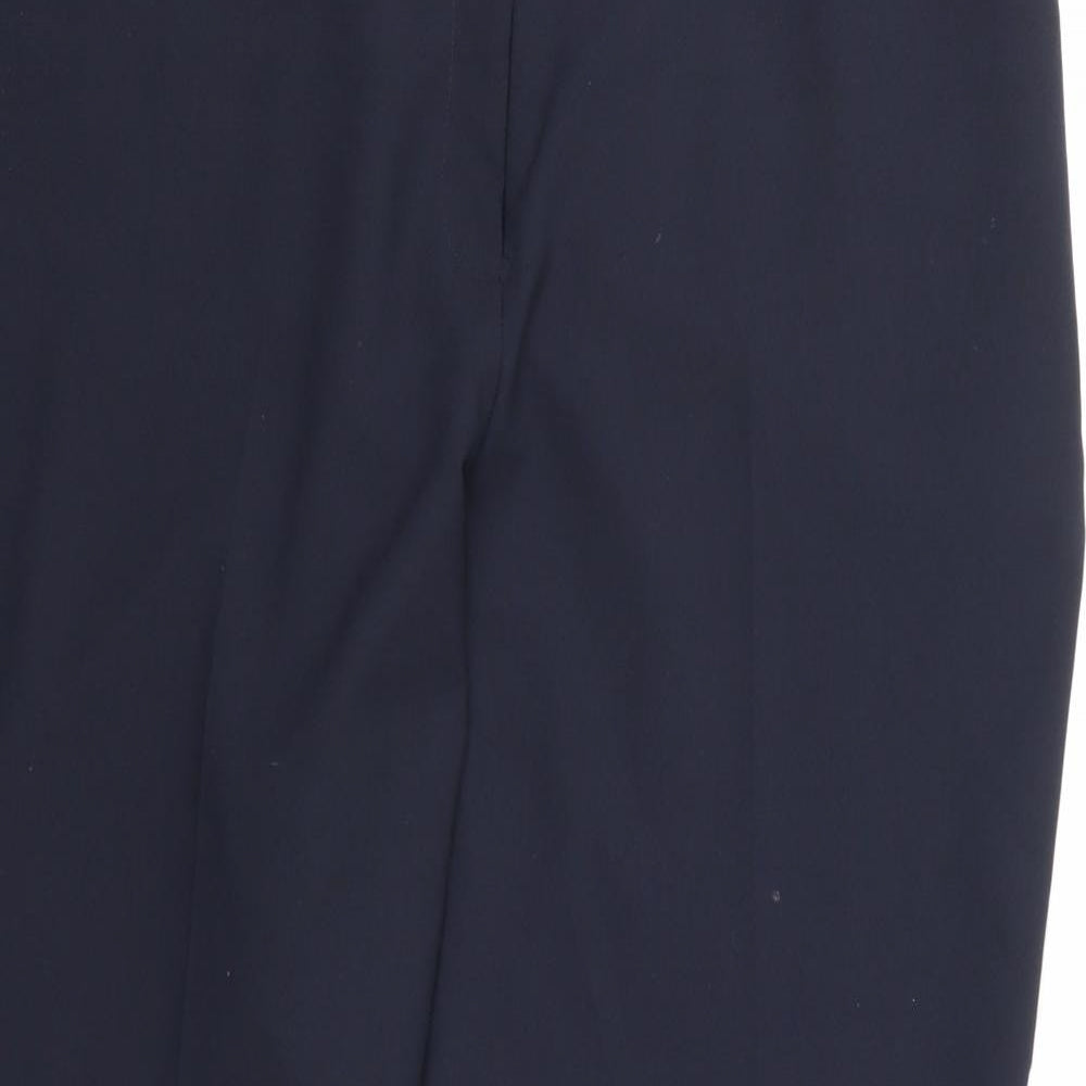 Bonmarché Womens Blue  Rayon Trousers  Size 24 L28 in