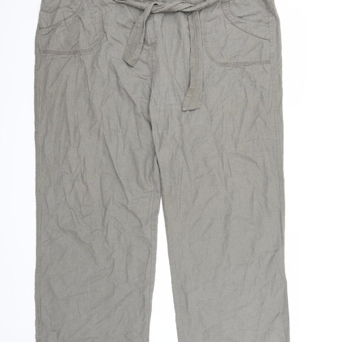 Marks and Spencer Womens Brown   Trousers  Size 22 L28 in