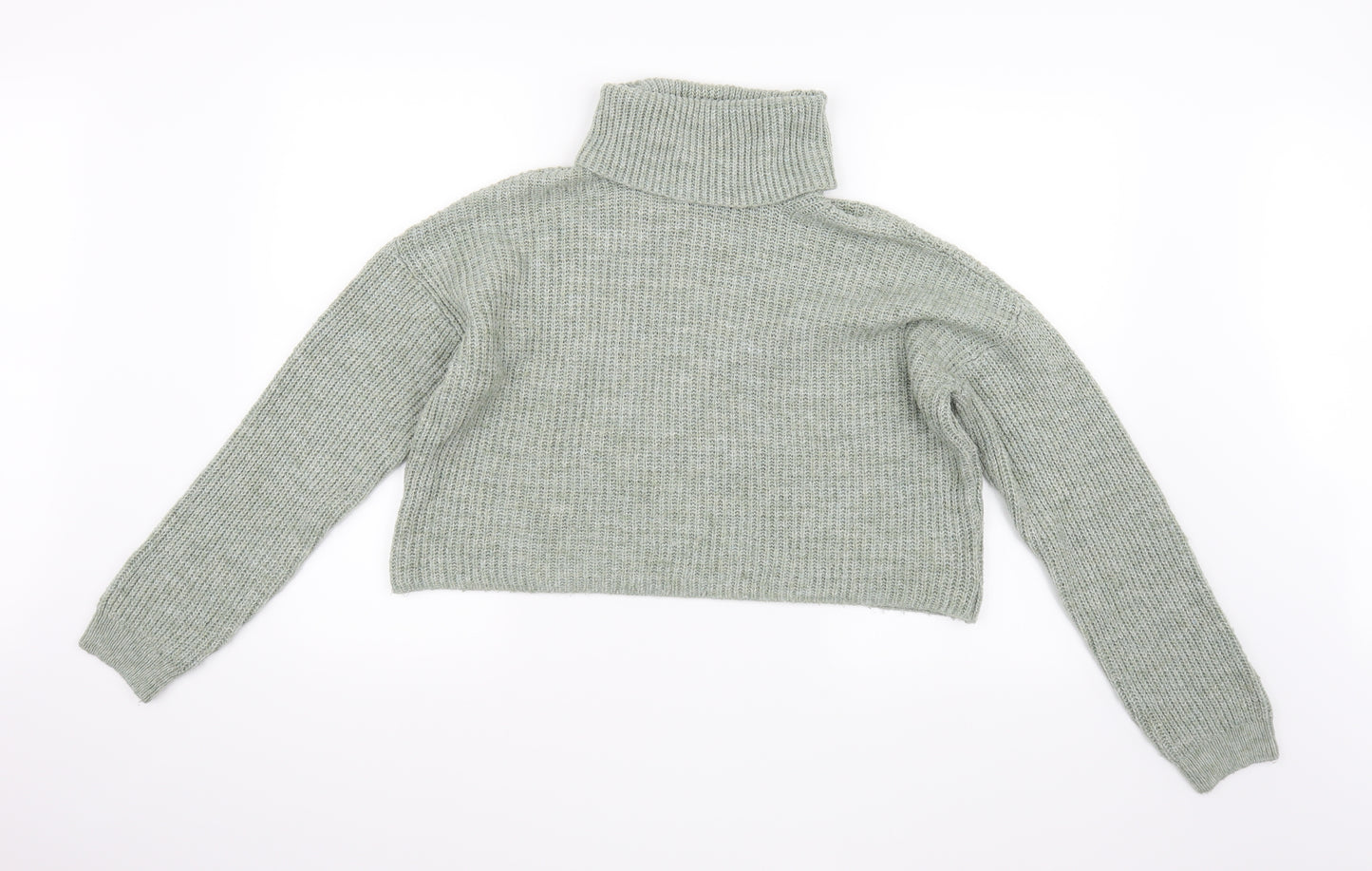 New Look Womens Green  Knit Pullover Jumper Size S
