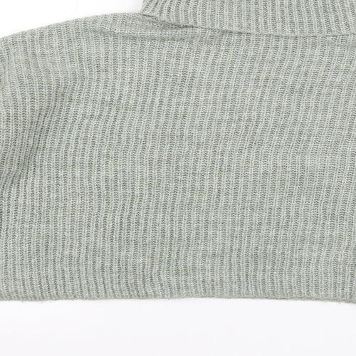 New Look Womens Green  Knit Pullover Jumper Size S