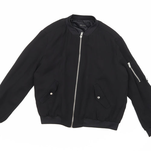 Zara Womens Black   Bomber Jacket Jacket Size M