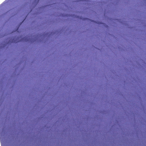 John Lewis Mens Purple  Knit Pullover Jumper Size S