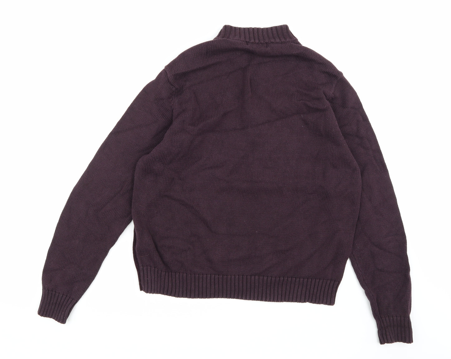 Marks and Spencer Mens Purple  Knit Pullover Jumper Size S