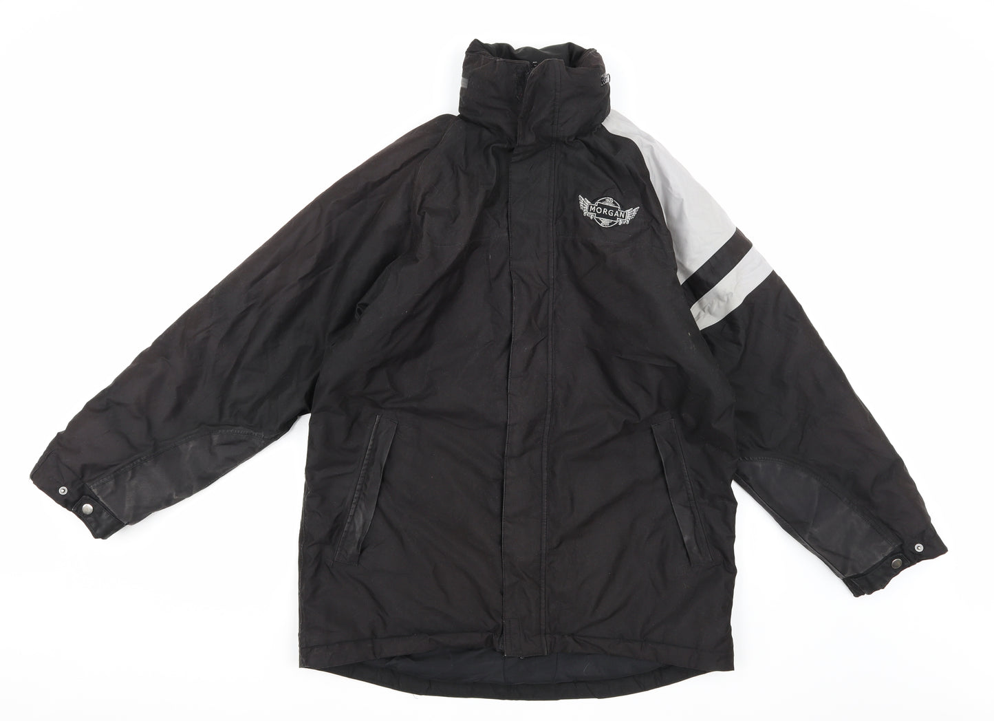 Morgan Mens Black   Biker Coat Size S
