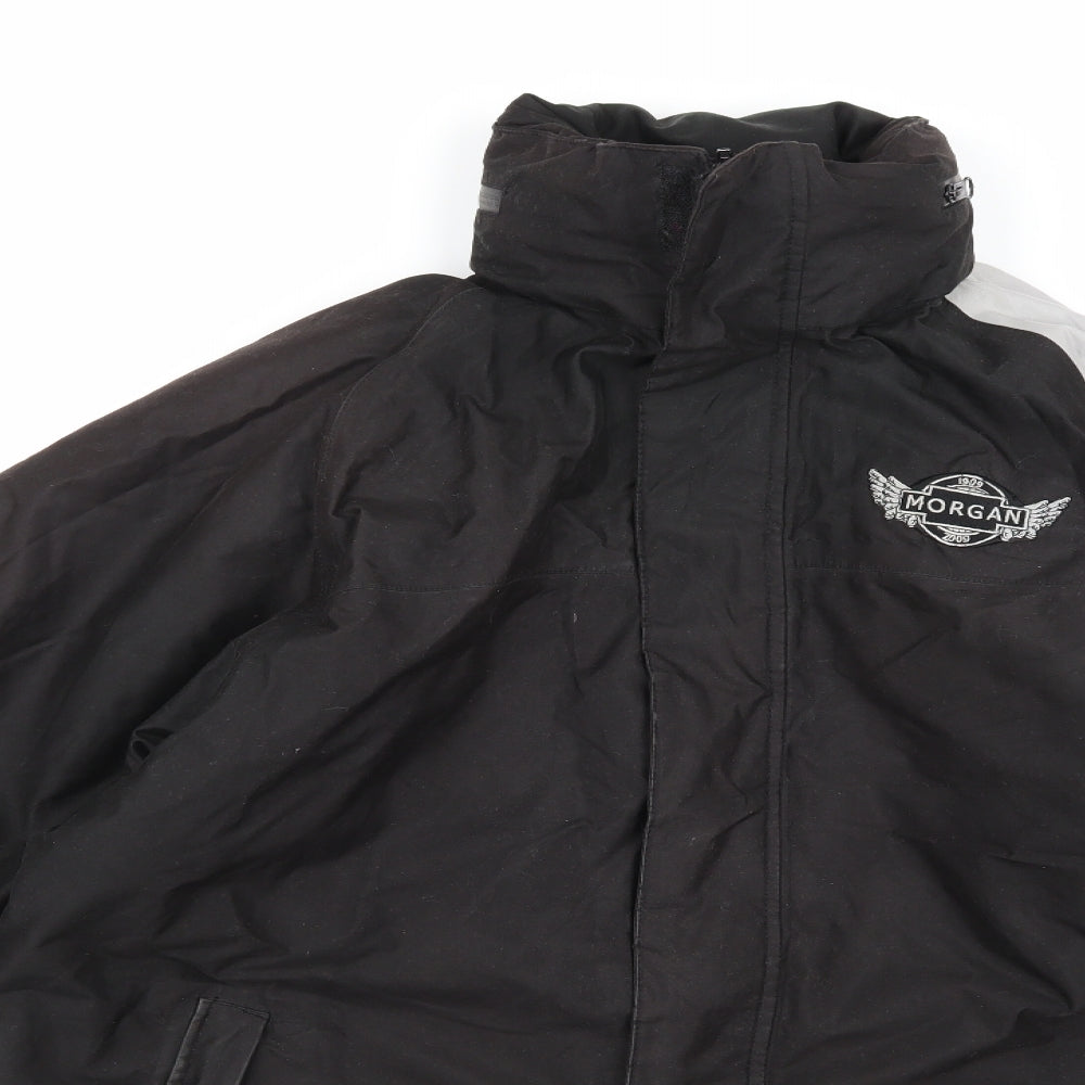 Morgan Mens Black   Biker Coat Size S
