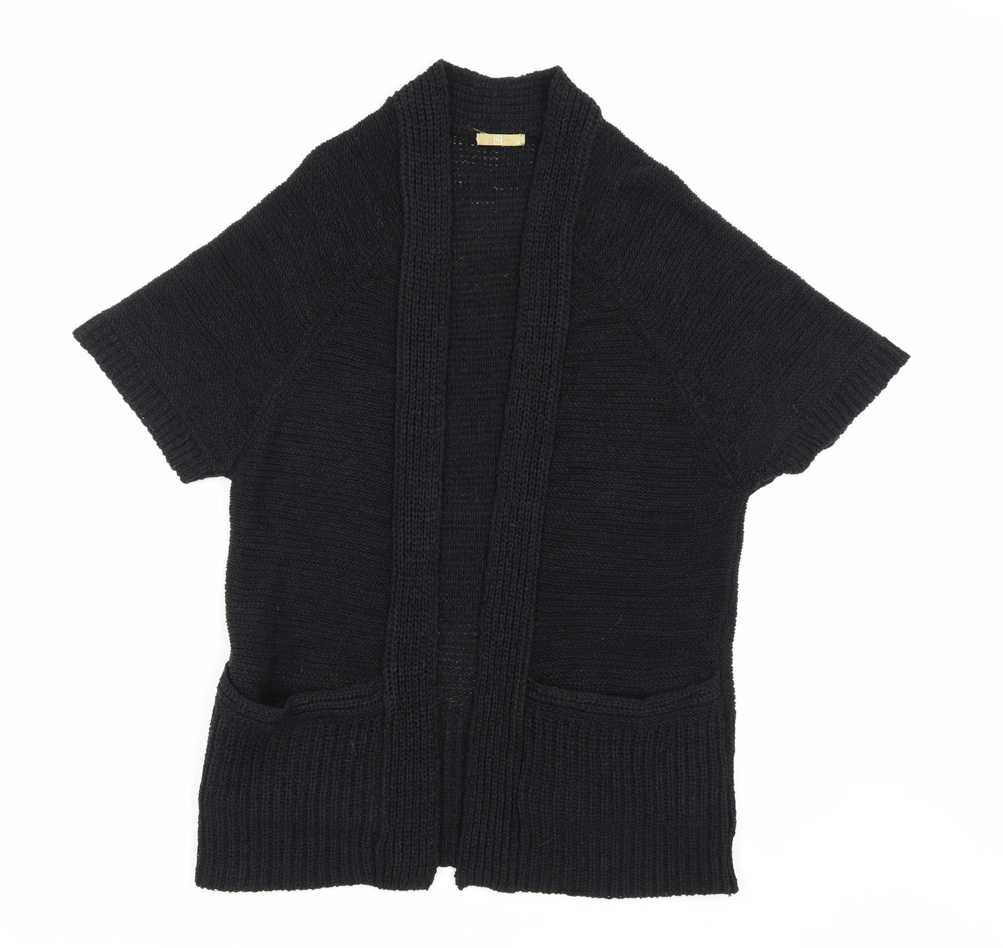 TU Womens Black  Knit Cardigan Jumper Size 14