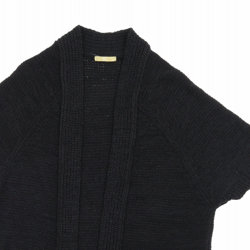 TU Womens Black  Knit Cardigan Jumper Size 14