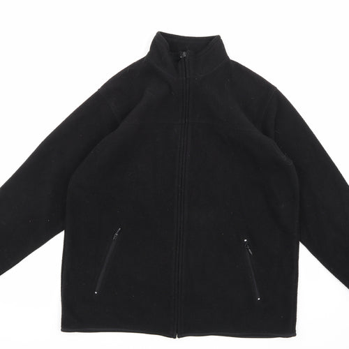 EWM Womens Black  Fleece Jacket  Size 14