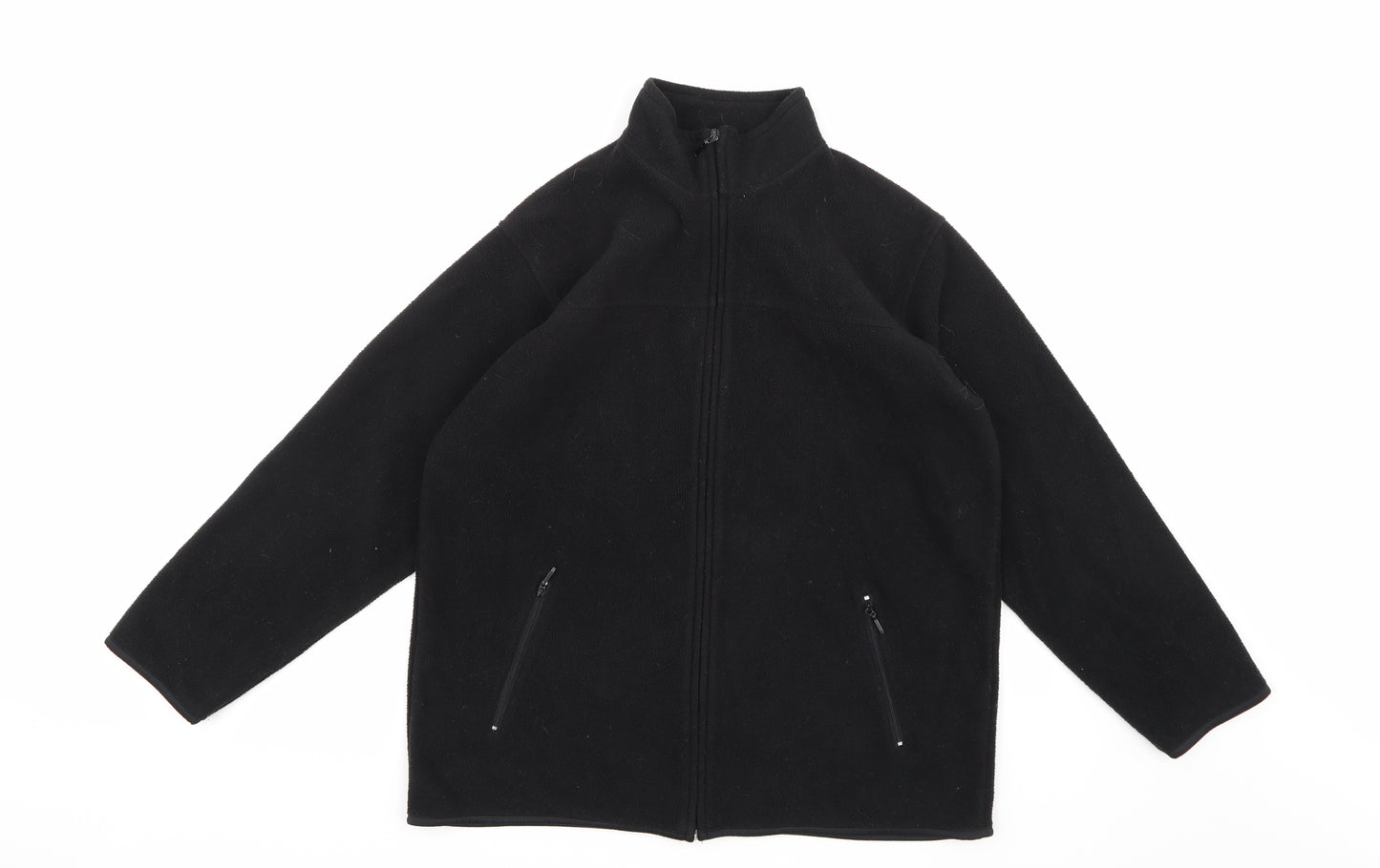 EWM Womens Black  Fleece Jacket  Size 14