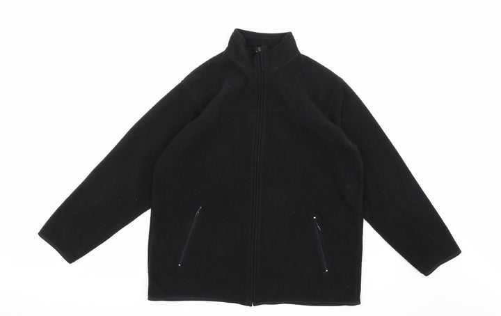 EWM Womens Black  Fleece Jacket  Size 14