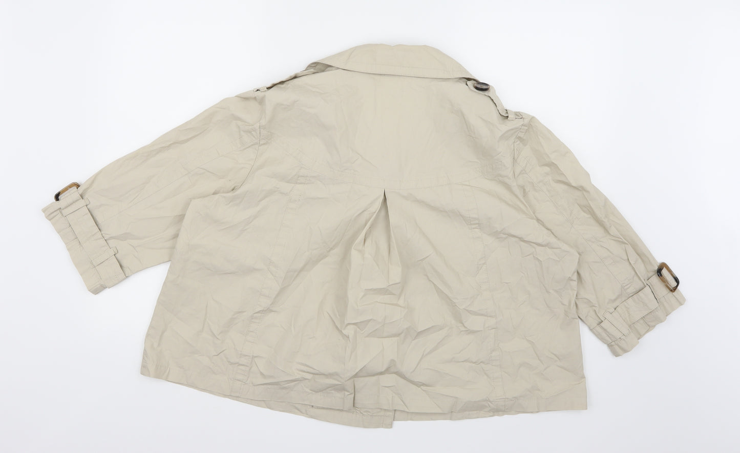 Garfield & Marks Womens Beige   Pea Coat Coat Size 18