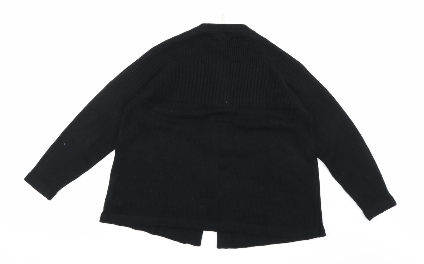 Note Womens Black  Knit Cardigan Jumper Size 16
