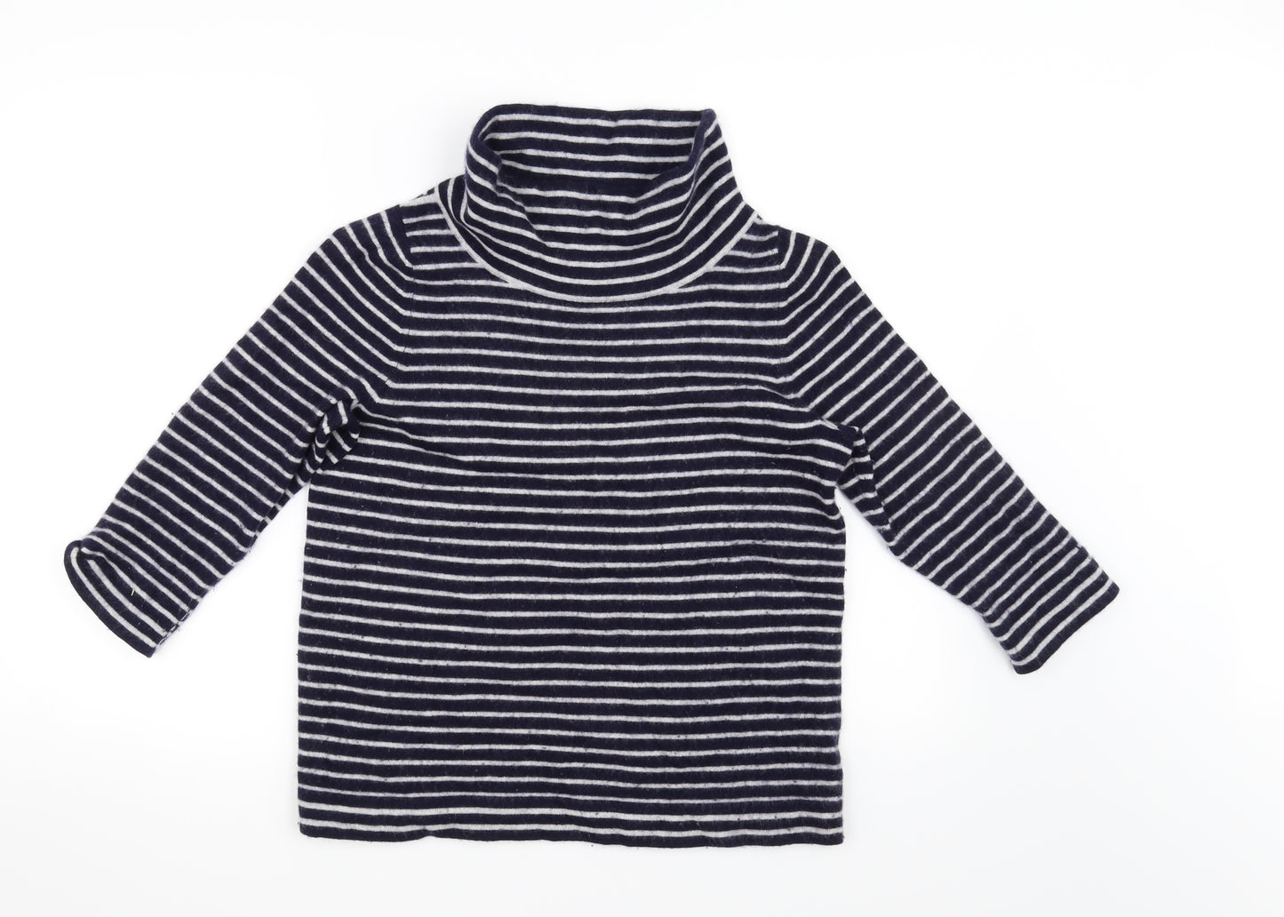 Pure Womens Black Striped  Pullover Jumper Size 12