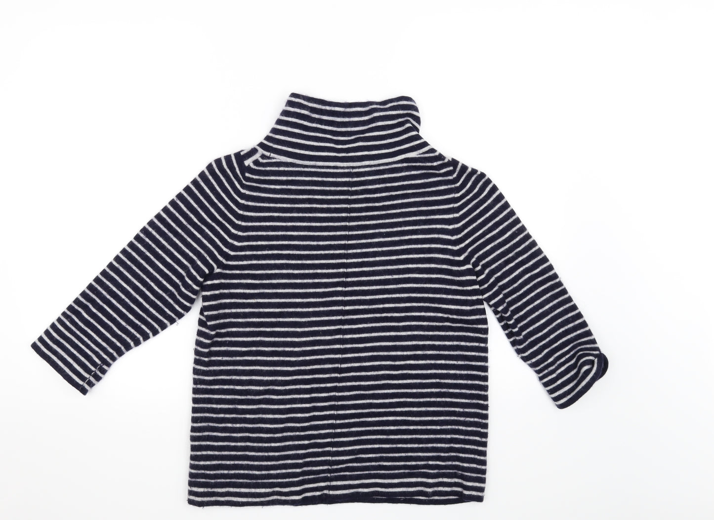 Pure Womens Black Striped  Pullover Jumper Size 12