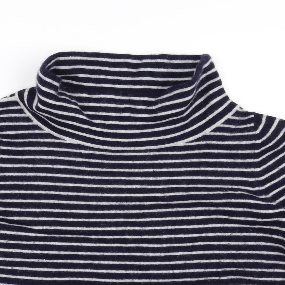 Pure Womens Black Striped  Pullover Jumper Size 12