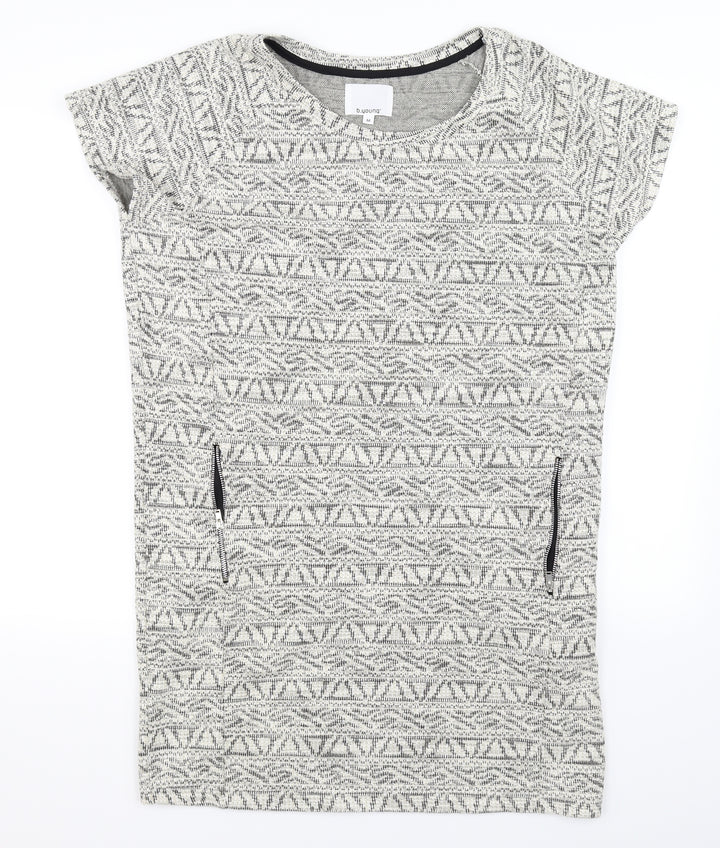b.young Womens Grey Pullover Jumper Size M
