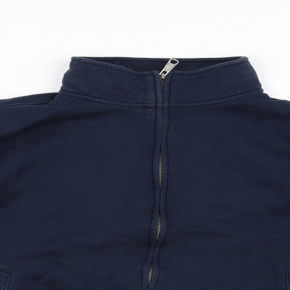 Russell Mens Blue   Full Zip Jumper Size M