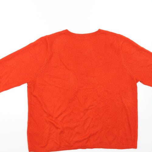 Classic Womens Red   Cardigan Jumper Size 16