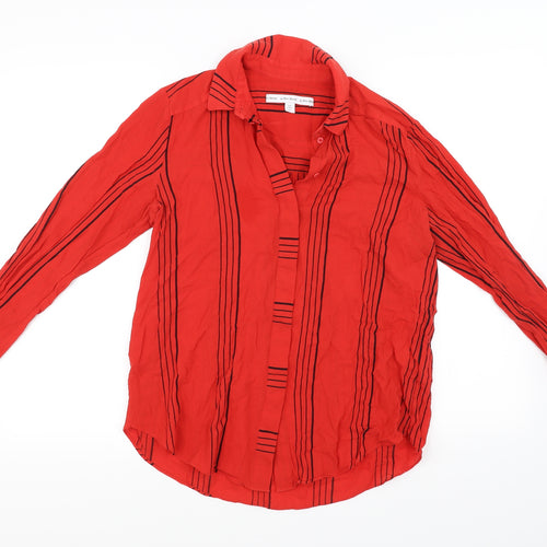 Preworn Womens Red   Basic Blouse Size 8