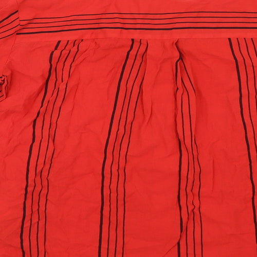 Preworn Womens Red   Basic Blouse Size 8
