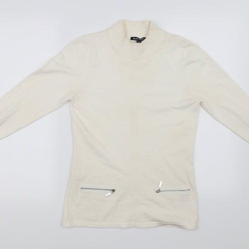 Marble Womens White   Pullover Jumper Size 8