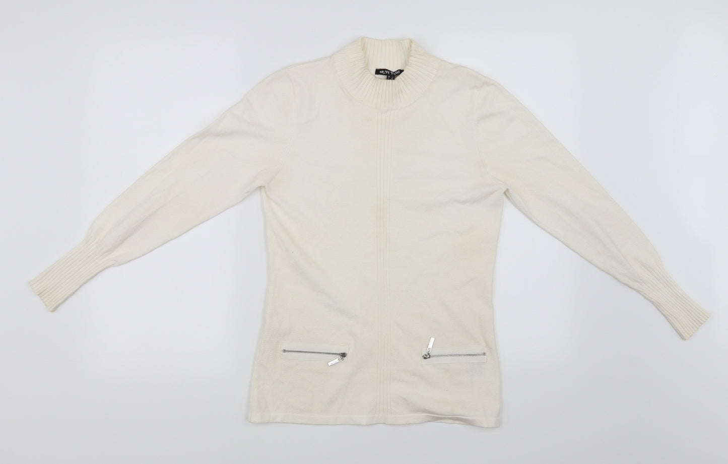 Marble Womens White   Pullover Jumper Size 8