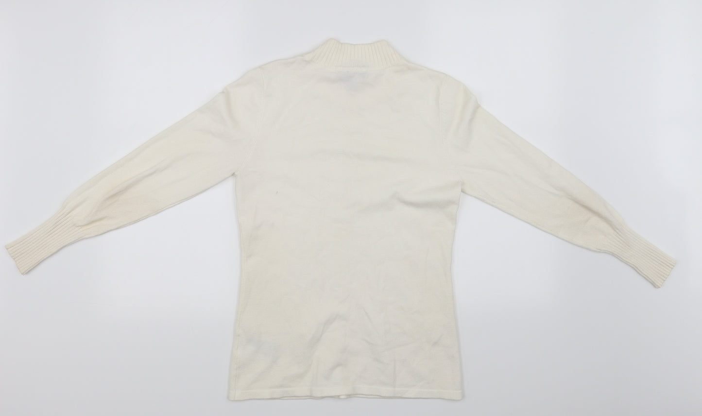 Marble Womens White   Pullover Jumper Size 8
