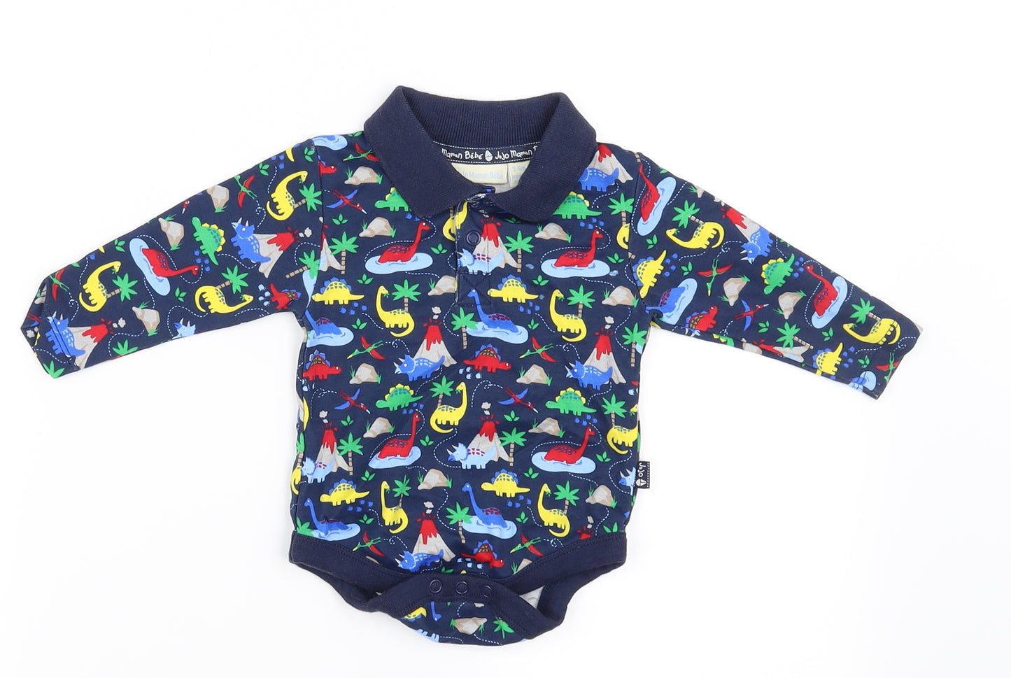JoJo Maman Bébé  Blue   Babygrow One-Piece Size 3-6 Months