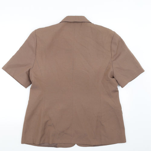 Eleganze Womens Brown   Jacket Blazer Size 18