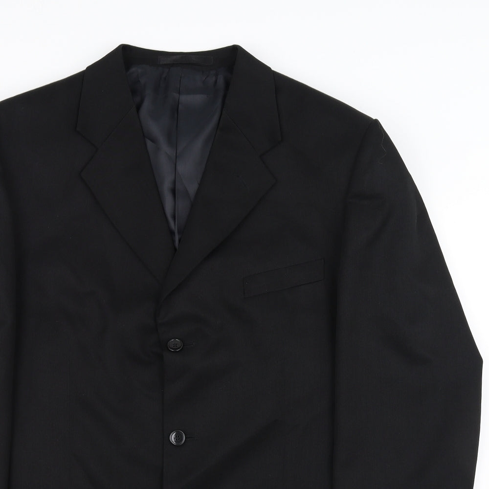 Zantos Mens Black   Jacket Blazer Size 44