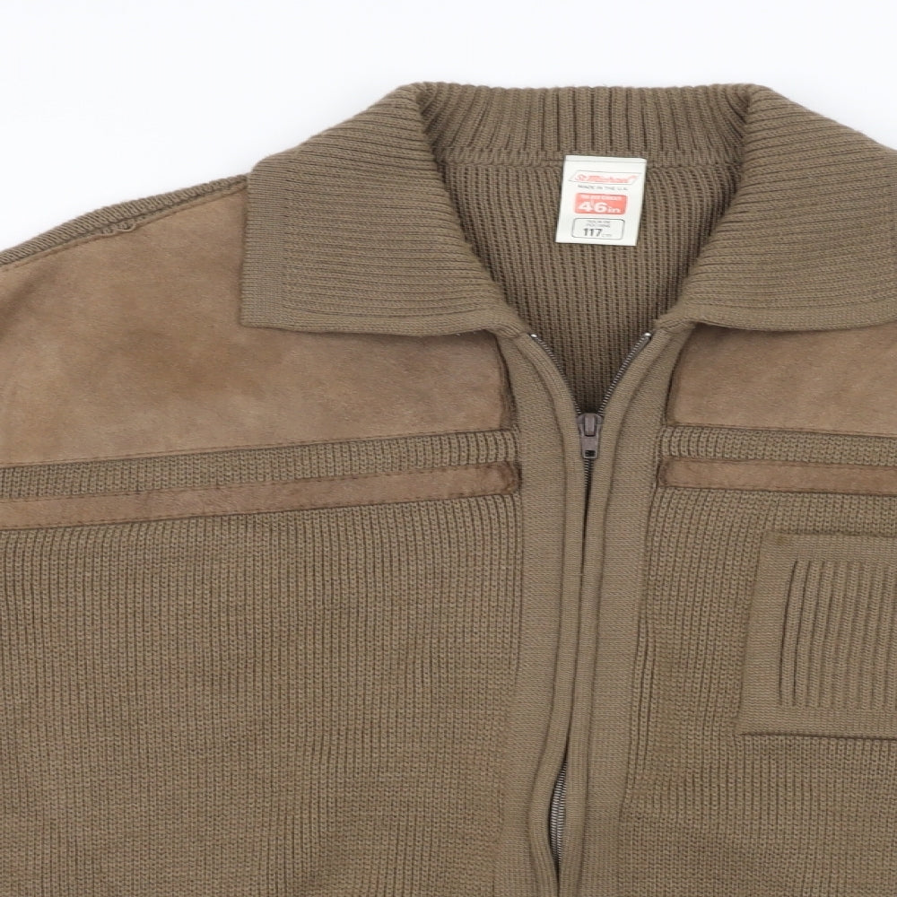 St michael Mens Brown   Jacket Coat Size 46
