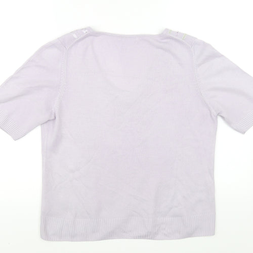 Marks and Spencer Womens Purple   Pullover Jumper Size 16