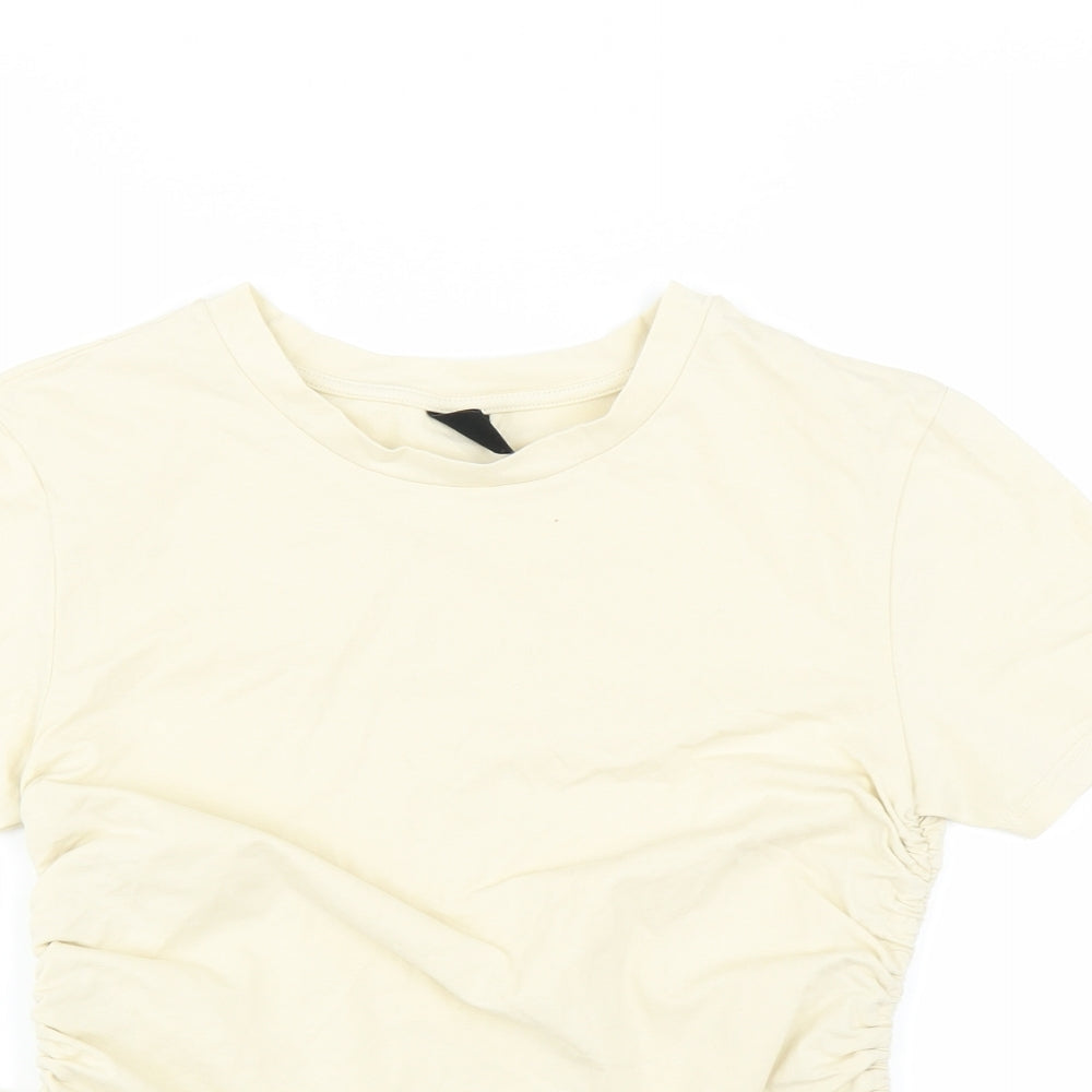Urban Outfitters Womens Ivory   Basic T-Shirt Size L