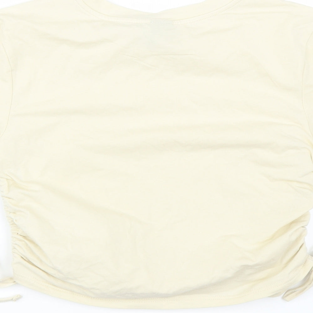 Urban Outfitters Womens Ivory   Basic T-Shirt Size L