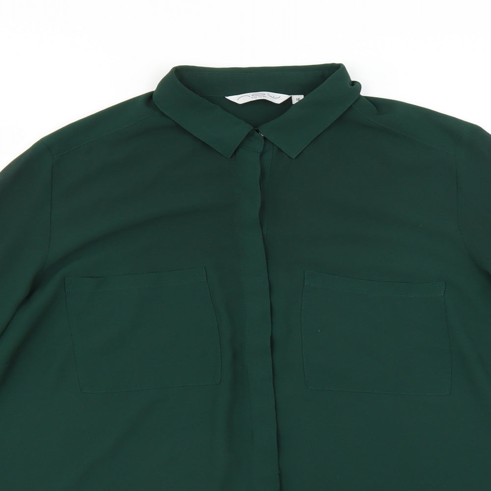 New Look Womens Green   Basic Blouse Size 16