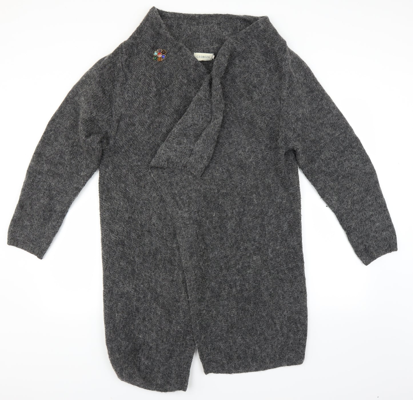 Georgia Firenze Womens Grey   Cardigan Jumper Size 22
