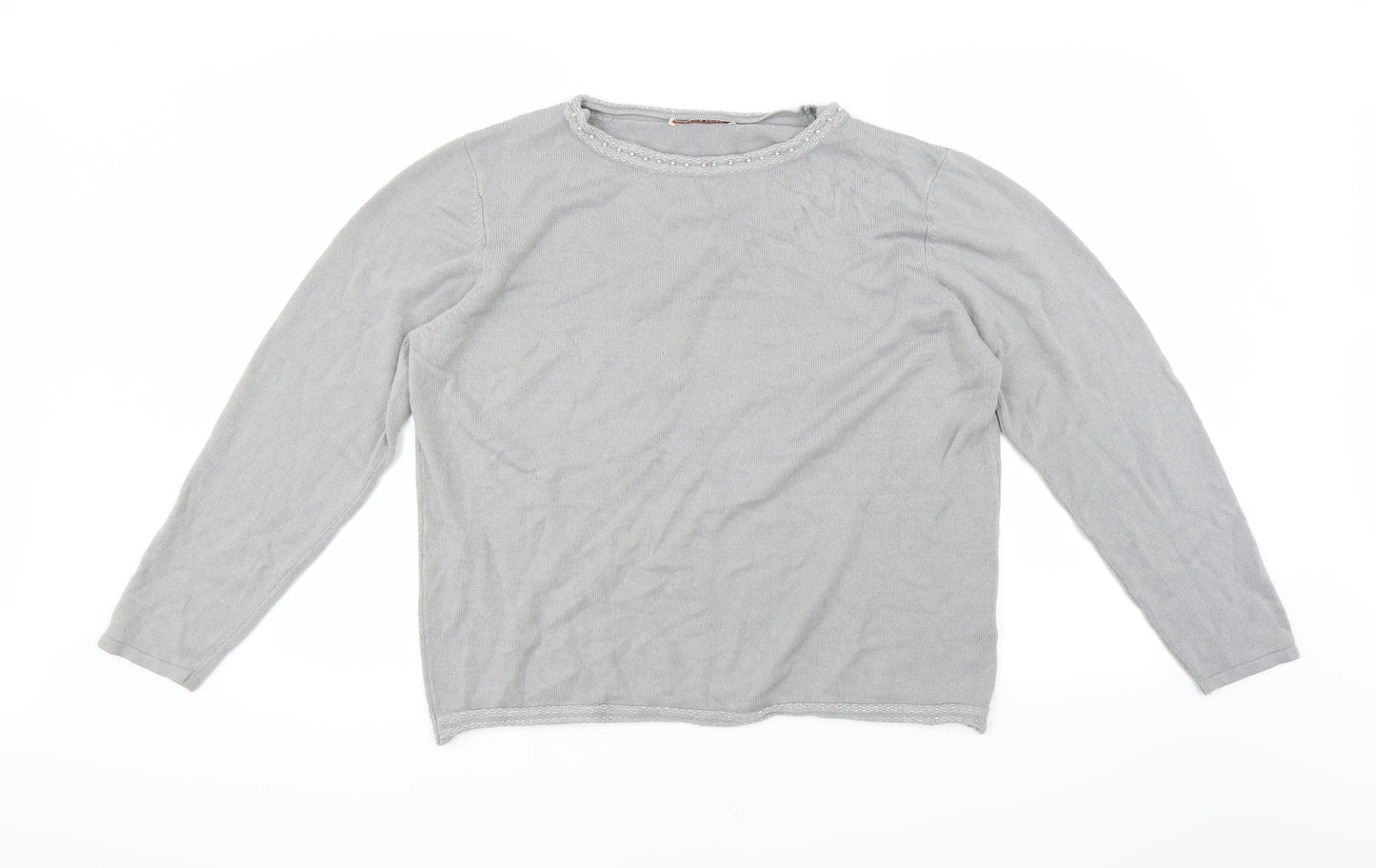 Anna rose Womens Grey   Pullover Jumper Size 2XL