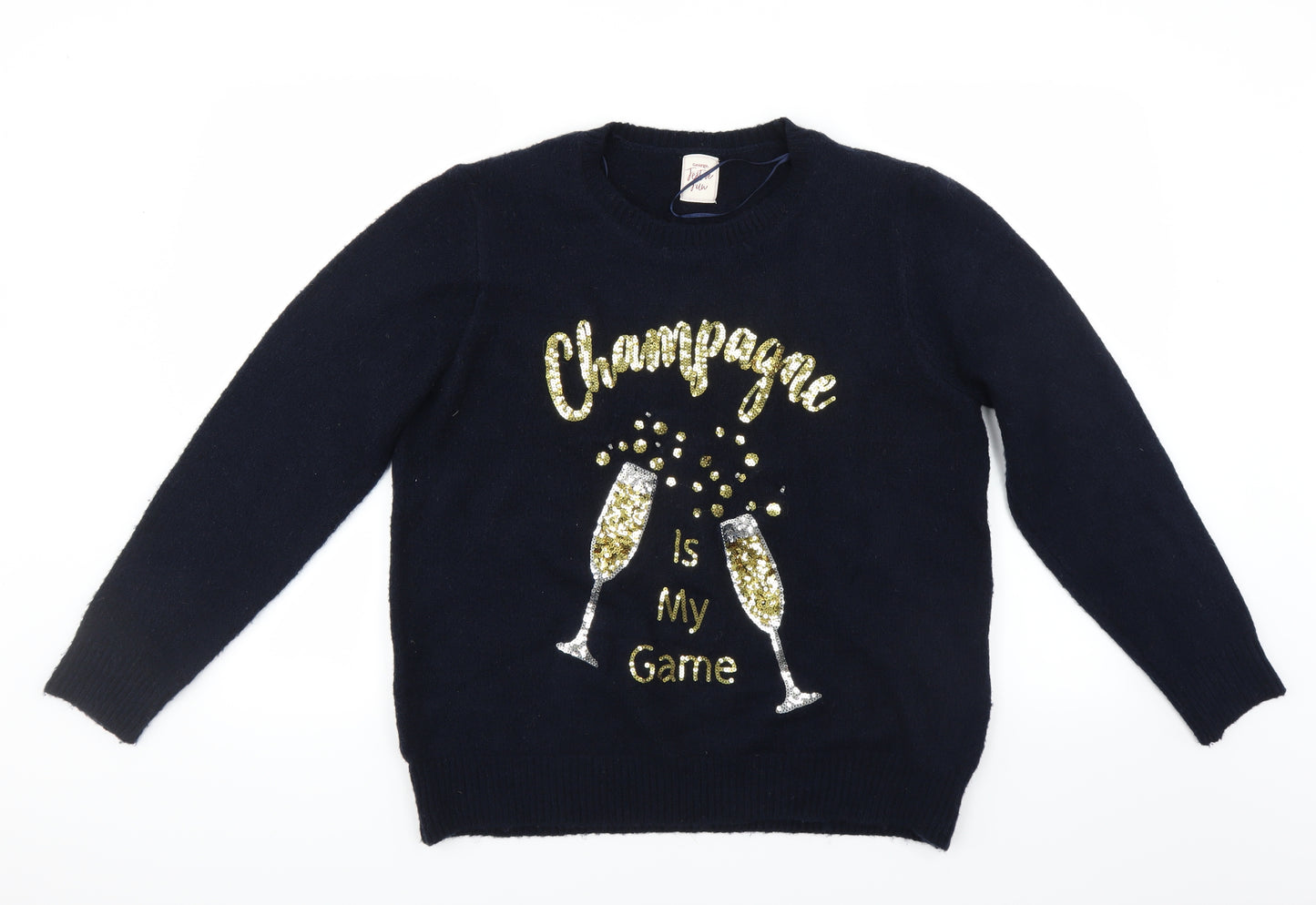 George Womens Blue   Pullover Jumper Size 16  - festive christmas