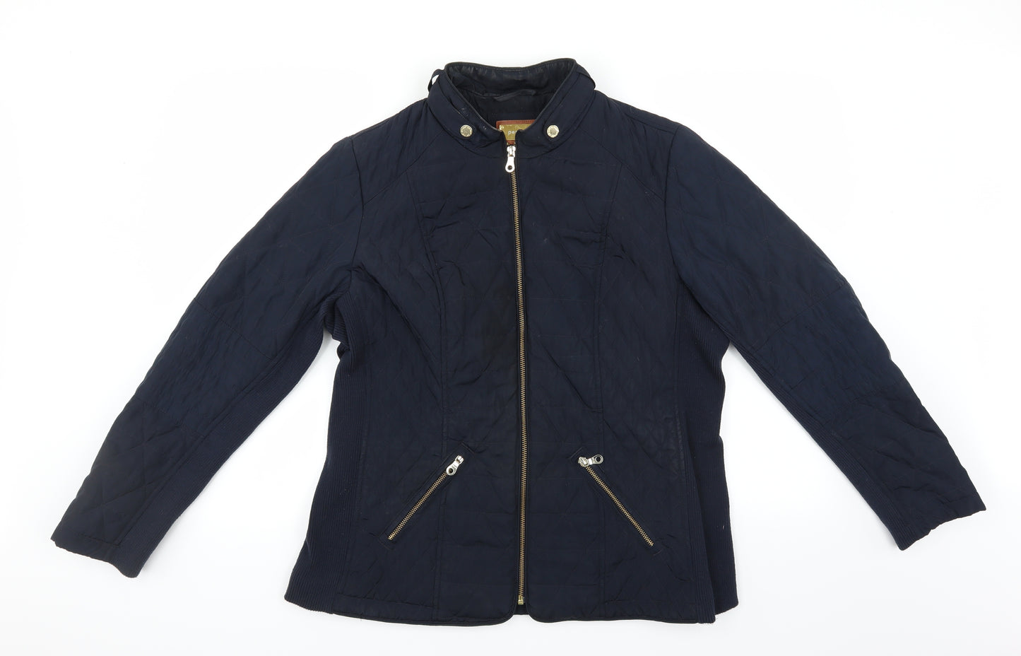 Marks and Spencer Womens Blue   Quilted Coat Size 18