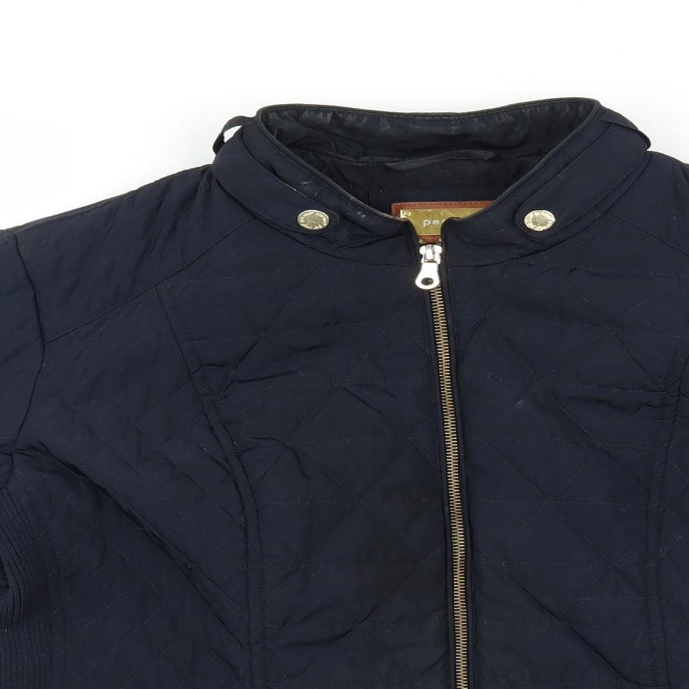 Marks and Spencer Womens Blue   Quilted Coat Size 18