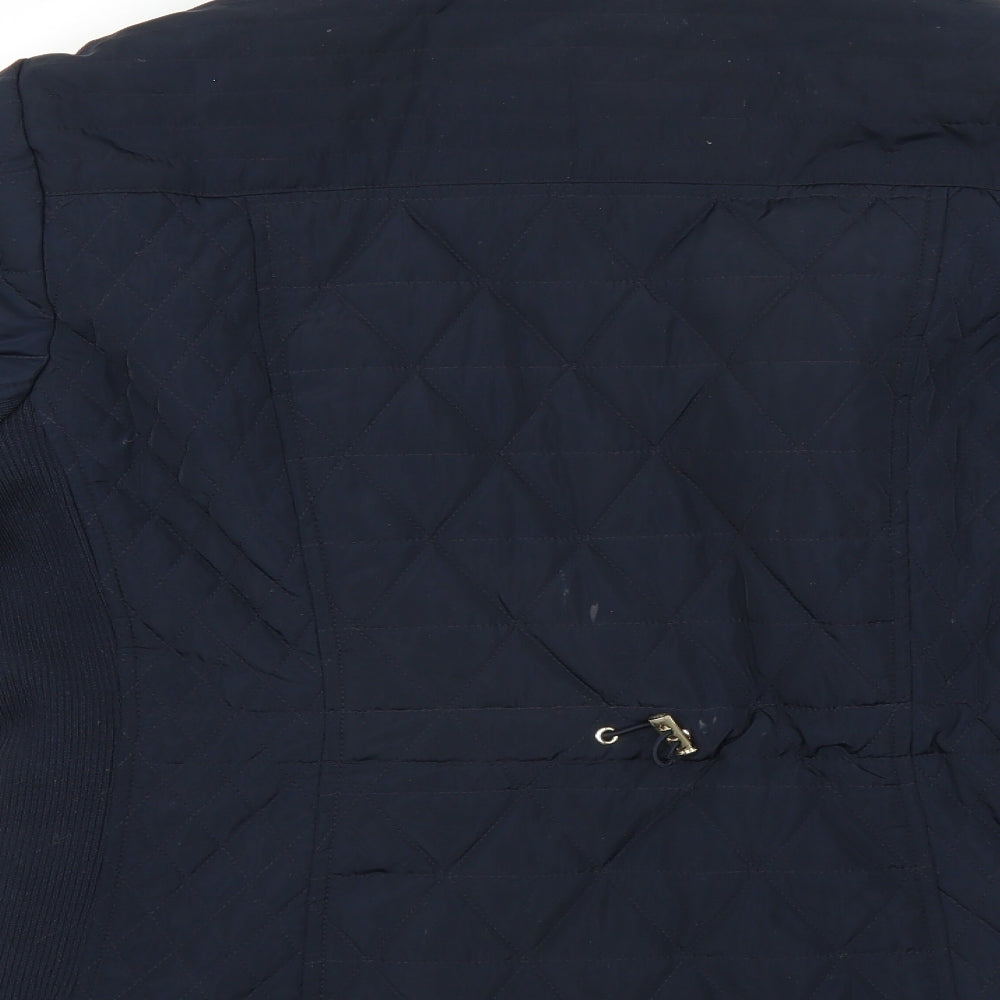 Marks and Spencer Womens Blue   Quilted Coat Size 18