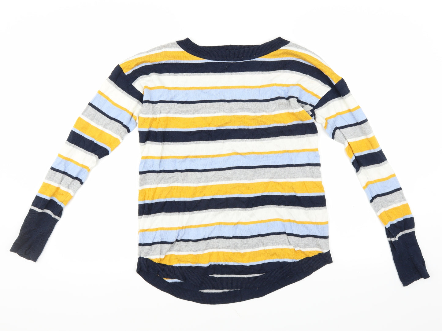 Le Bon Marché Womens Blue Striped  Pullover Jumper Size 12